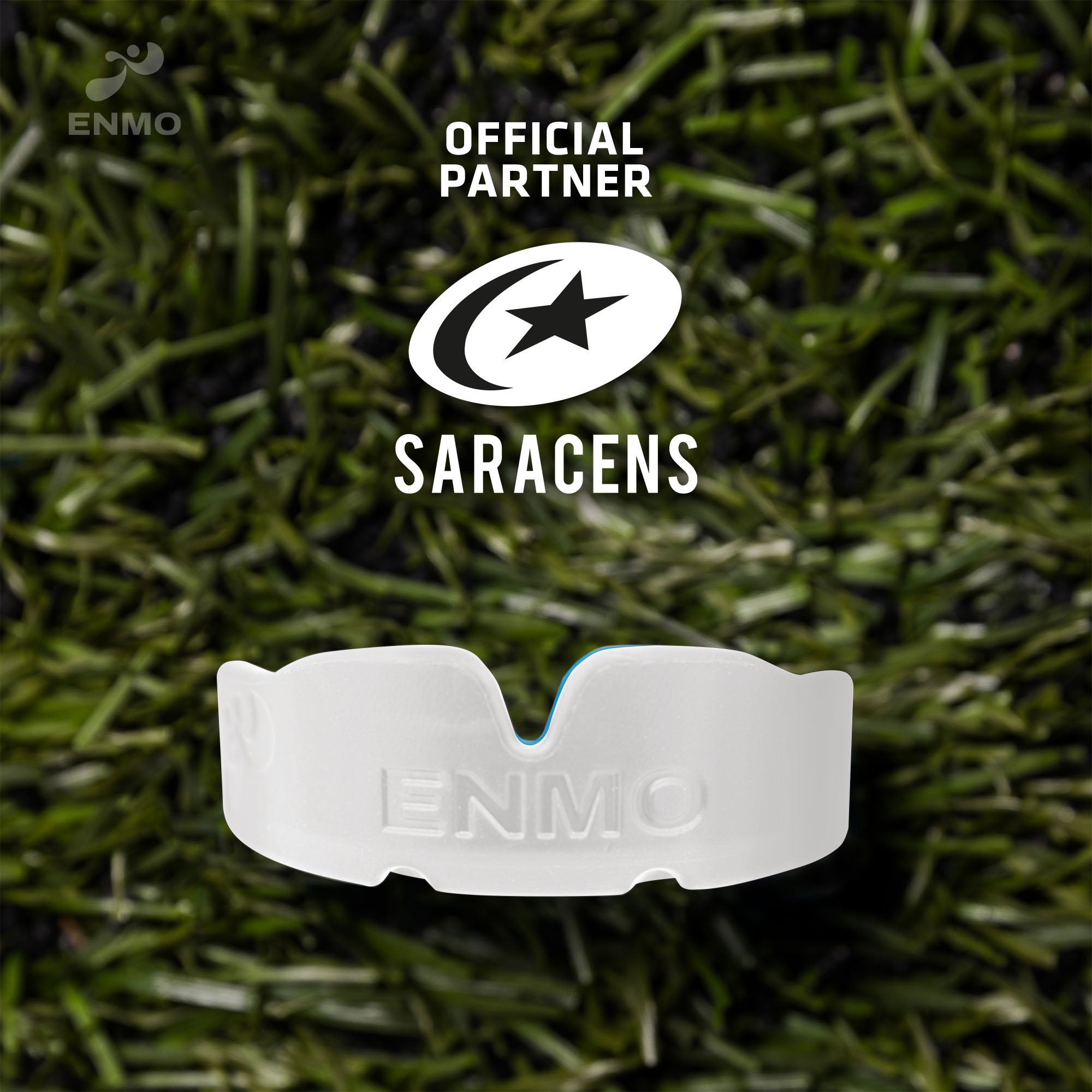 Enmo Maxilla Gel Mouthguard - Adult, White/Blue