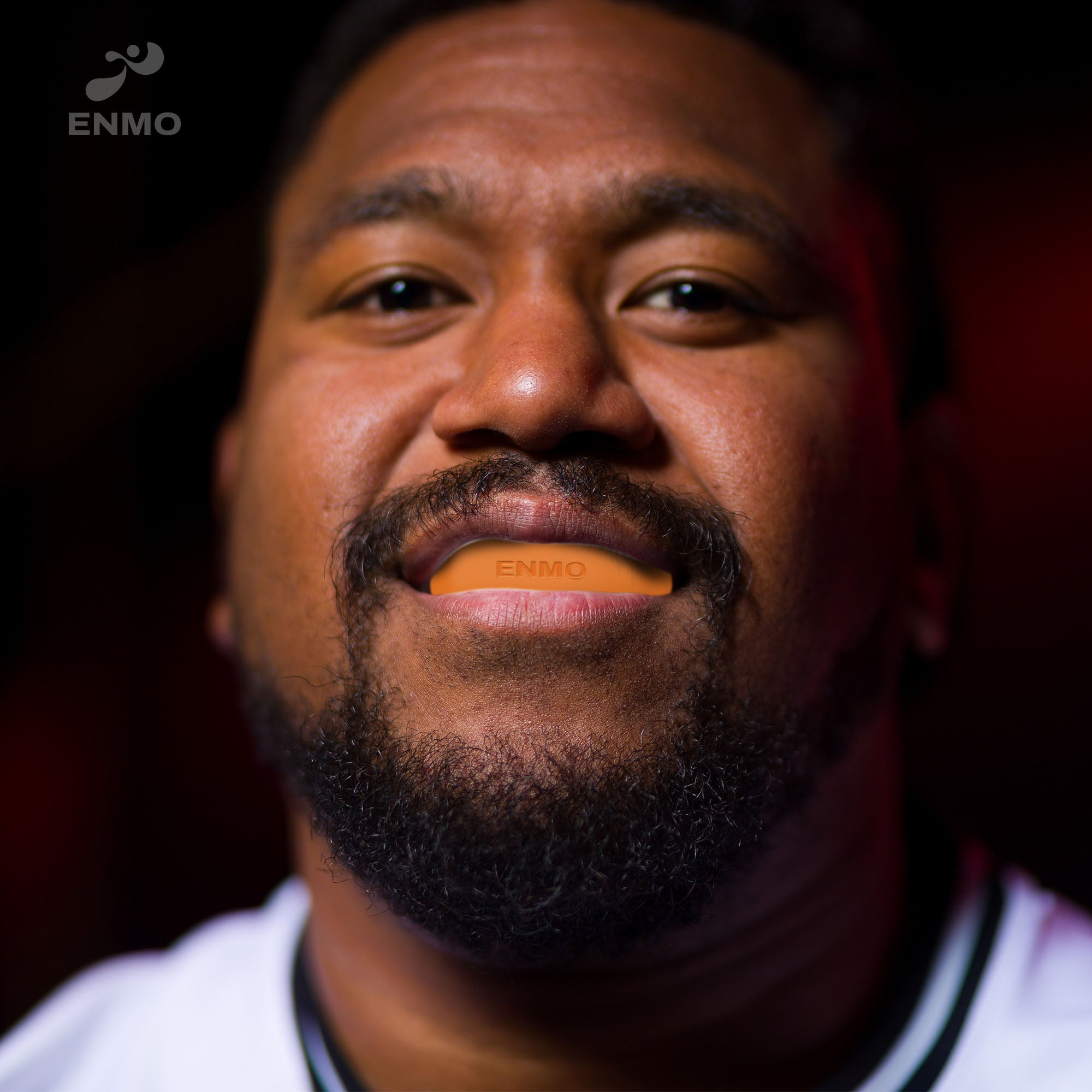 Enmo Maxilla Gel Mouthguard - Adult, Orange/White