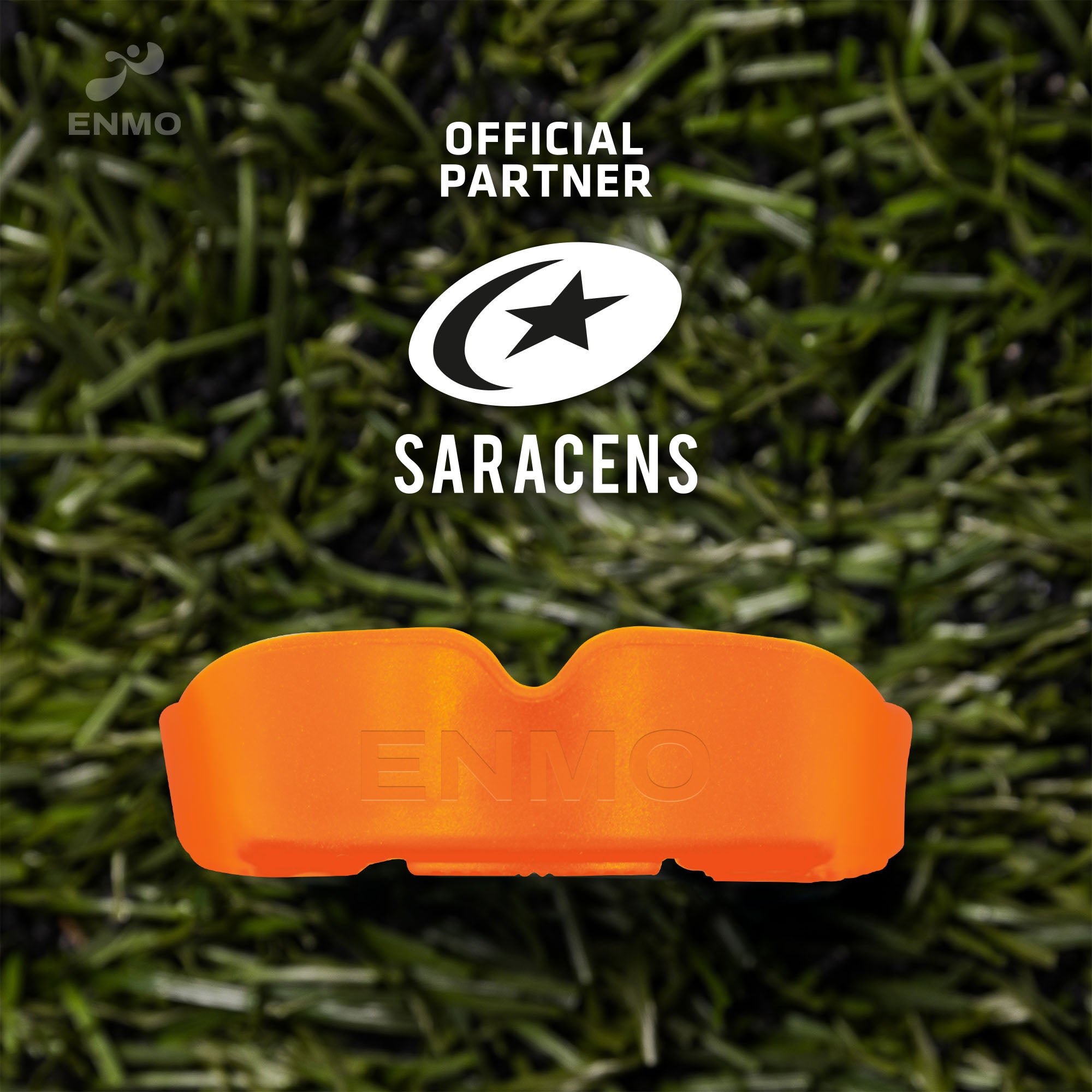 Enmo Maxilla Gel Mouthguard - Adult, Orange/White