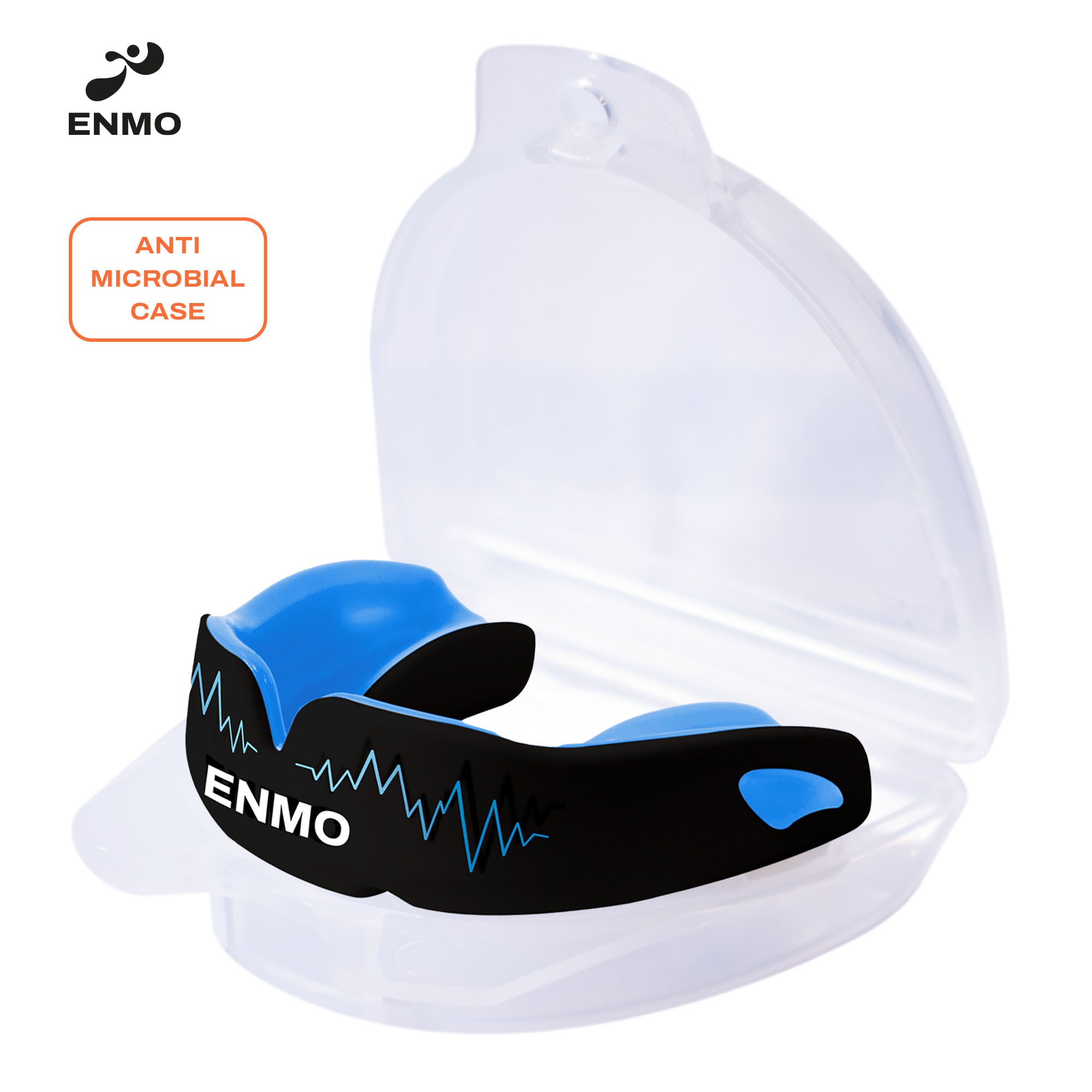 Enmo Maxilla Pro Mouthguard-Adult, Radio Black/Blue