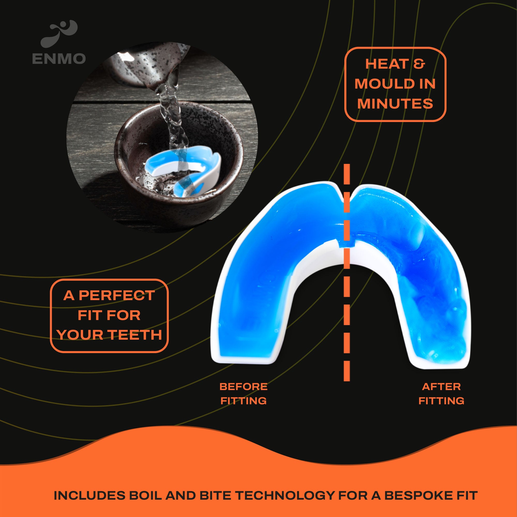 An Enmo Maxilla Pro Mouthguard moulding demonstration