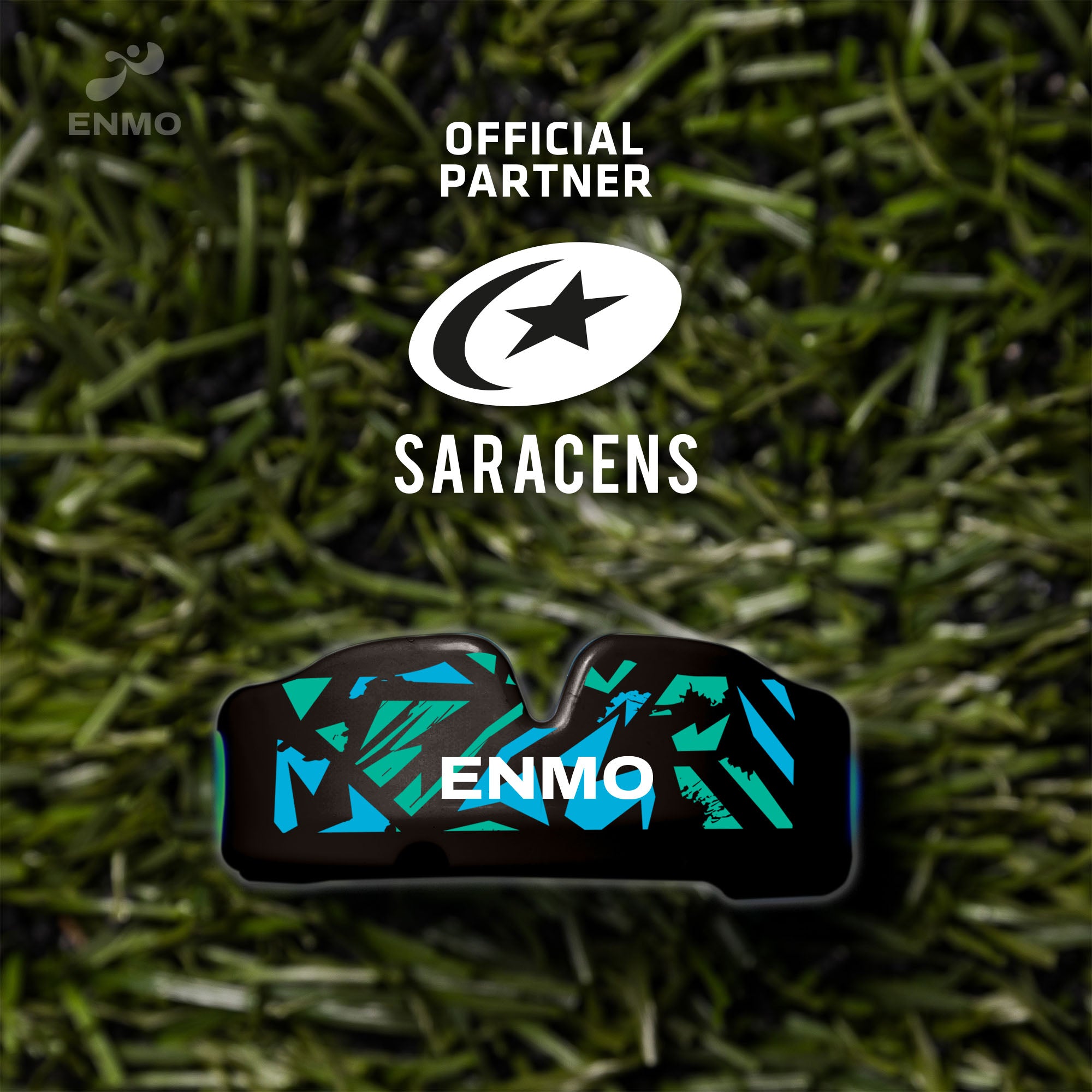 Protector bucal Enmo Maxilla Pro - Adulto, Fusion Black/Mint