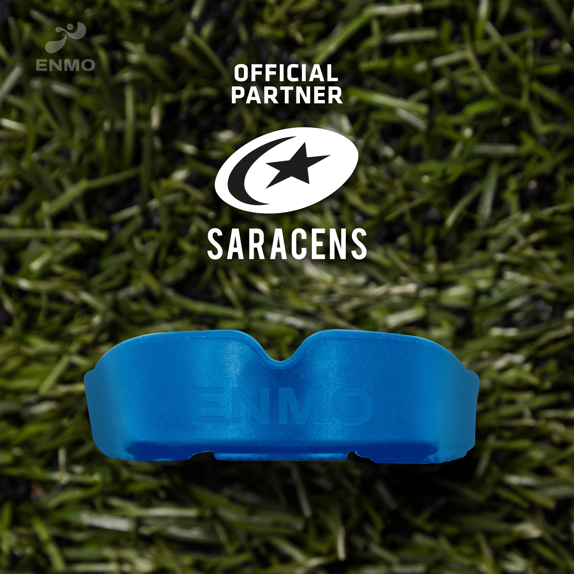 Enmo Maxilla Gel Mouthguard - Adult, Blue/White